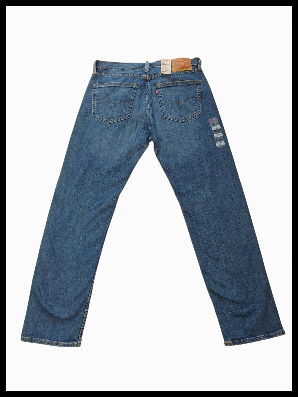 Levi's Blue 505 Stretch Regular Jeans 34x32 - Picture 3 of 5